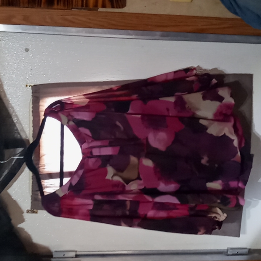 Long sleeve sheer blouse